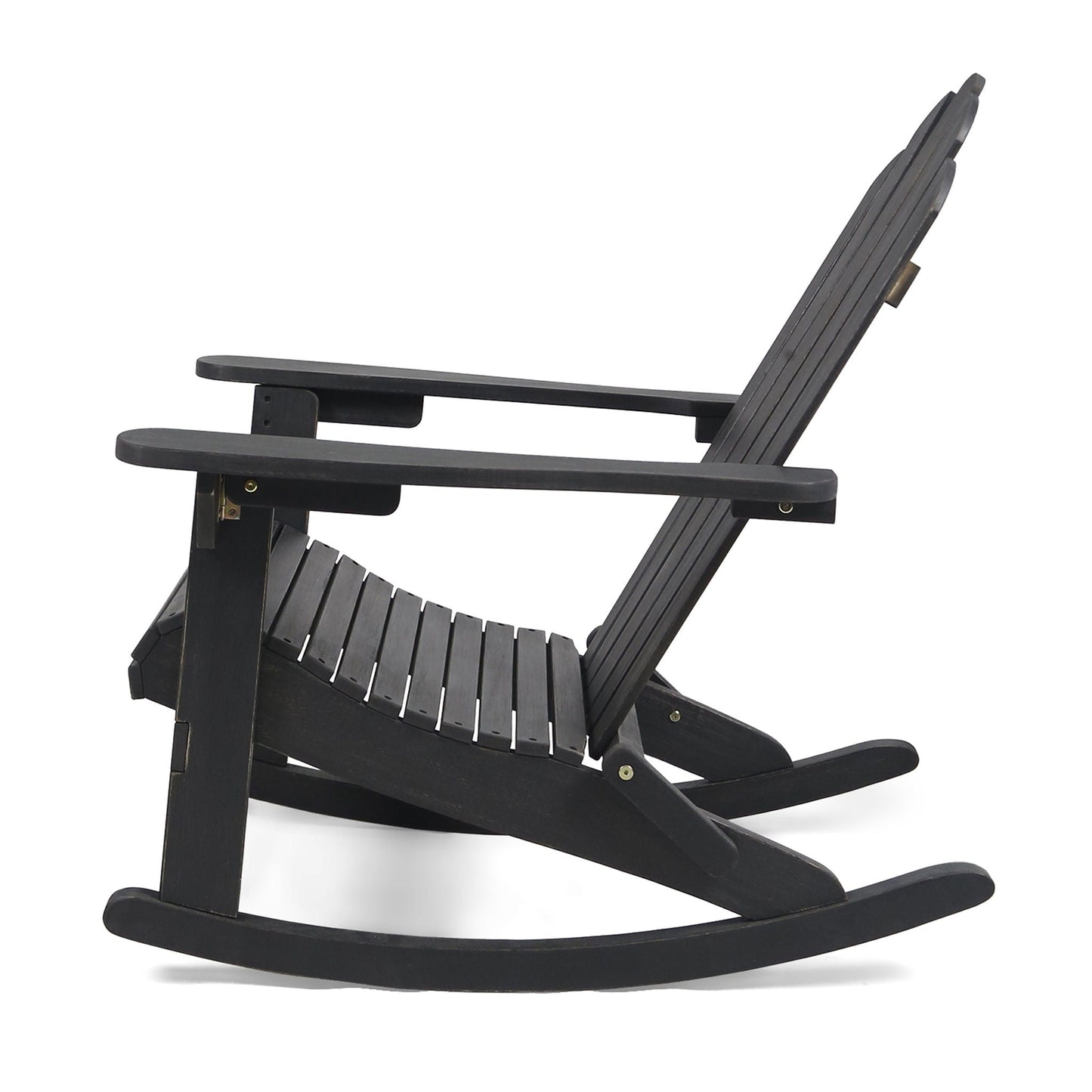 Echoes Outdoor Acacia Wood Adirondack Rocking Chair