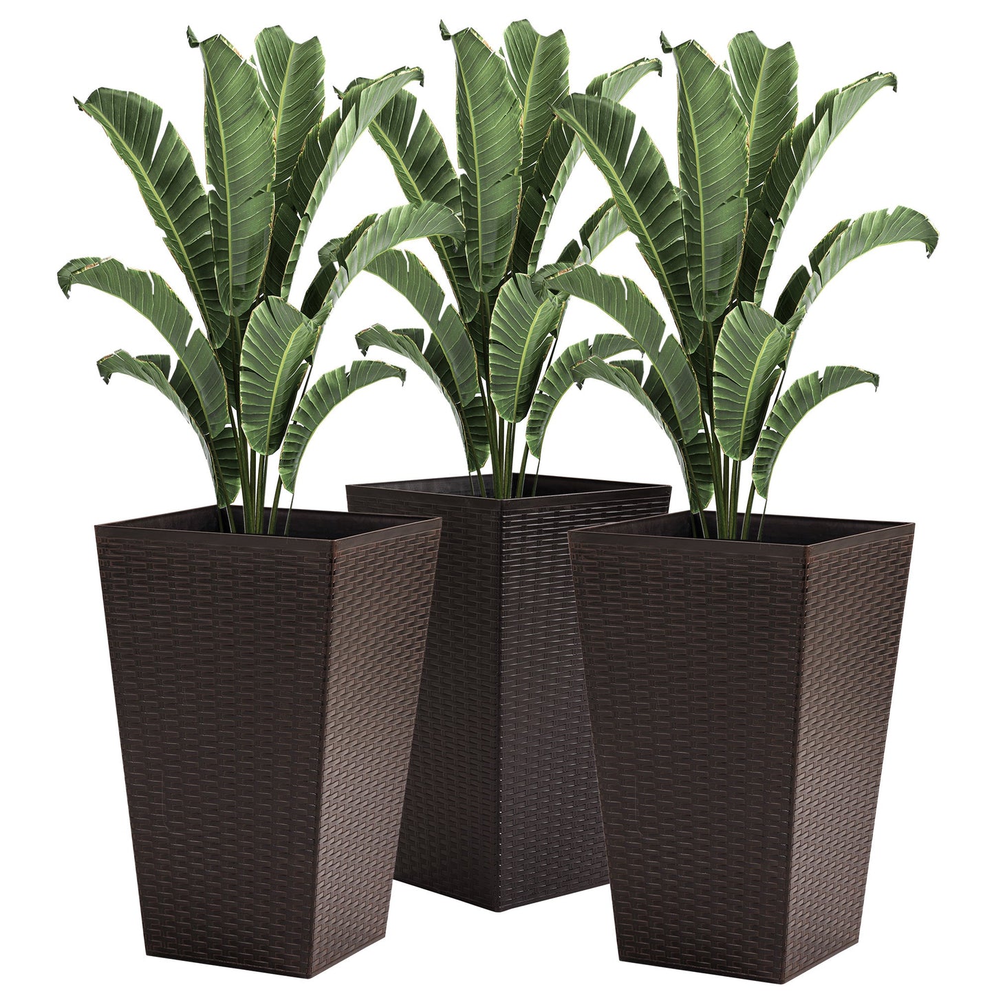 Outsunny Set of 3 Tall Planters