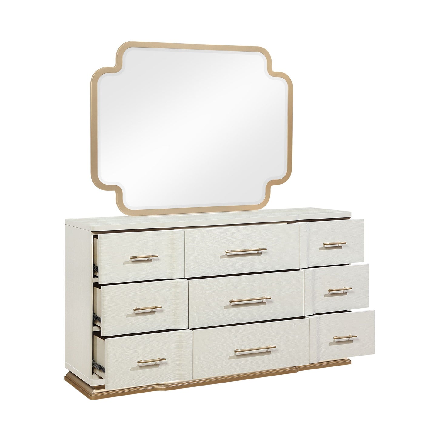 Lexington - 9 Drawer Dresser - Beige