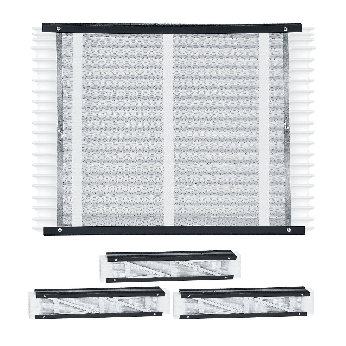 Air Filters MERV 13 Electrostatic Pleated HVAC Furnace Filter 4-Pack 20 x 25 x 4