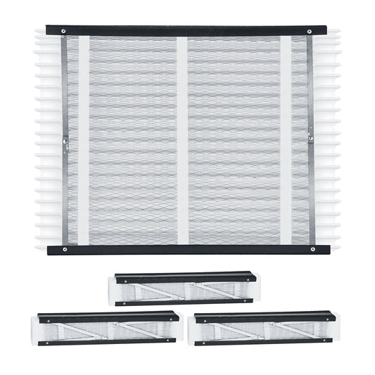 Air Filters MERV 13 Electrostatic Pleated HVAC Furnace Filter 4-Pack 20 x 25 x 4