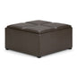 Avalon - Square Coffee Table, Storage Ottoman