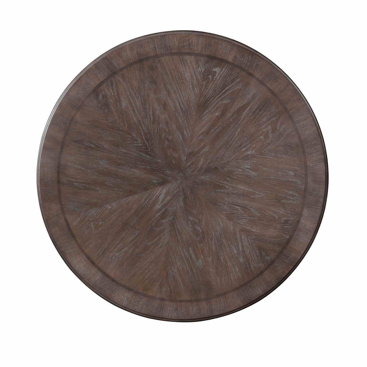 Round Dining Table With Pedestal Base - Natural / Rustic