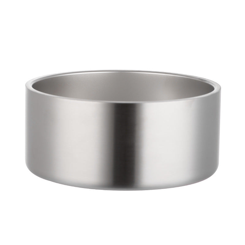 Stainless Steel Dog Bowl Inside And Outside 304 With Silica Gel Pad