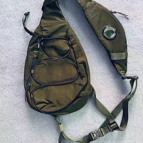 Street-style Mens Large-capacity Chest Bag Cool And Personalized CP Design