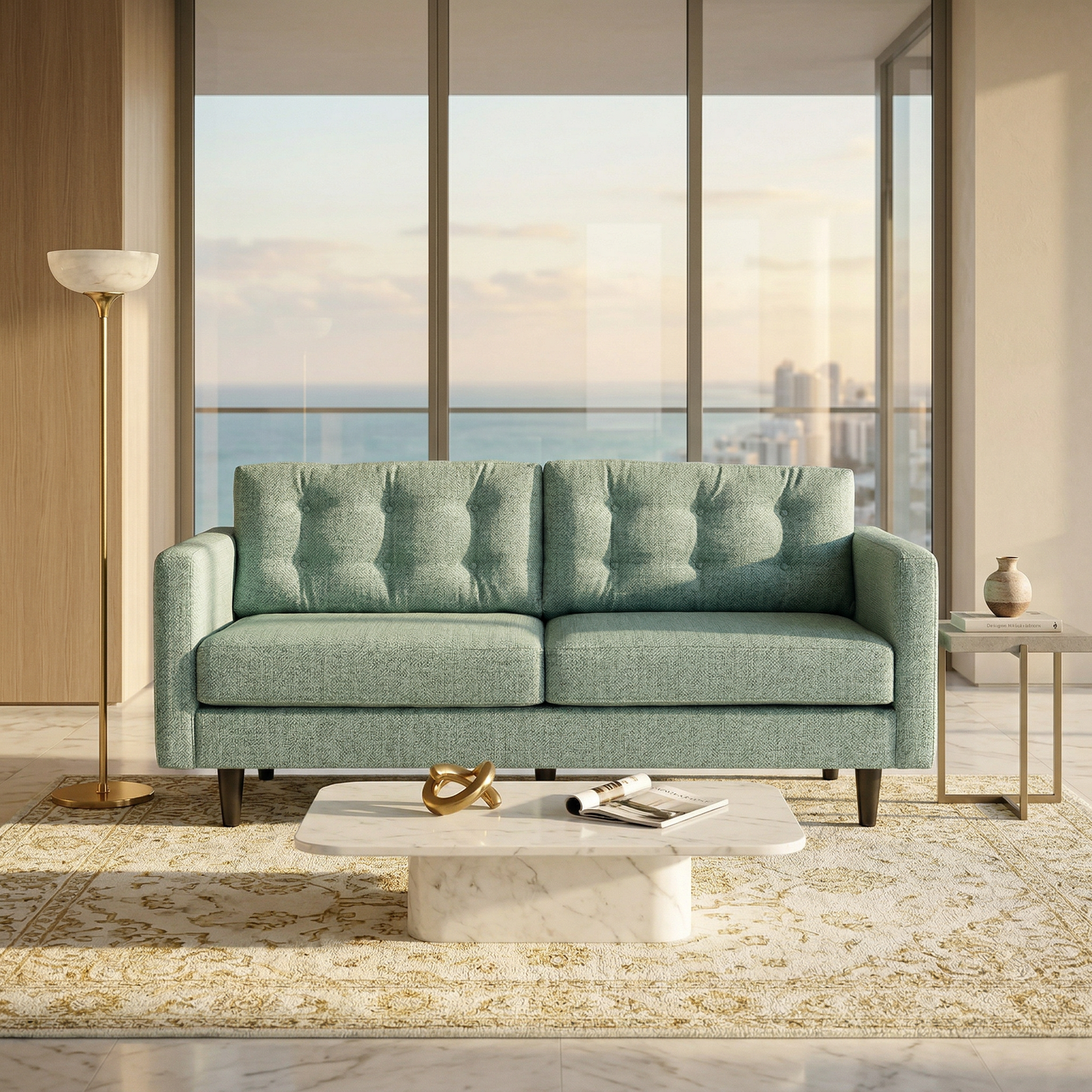 Talmadge Sofa – Made in USA, Customizable Fabrics, Quick Shipping