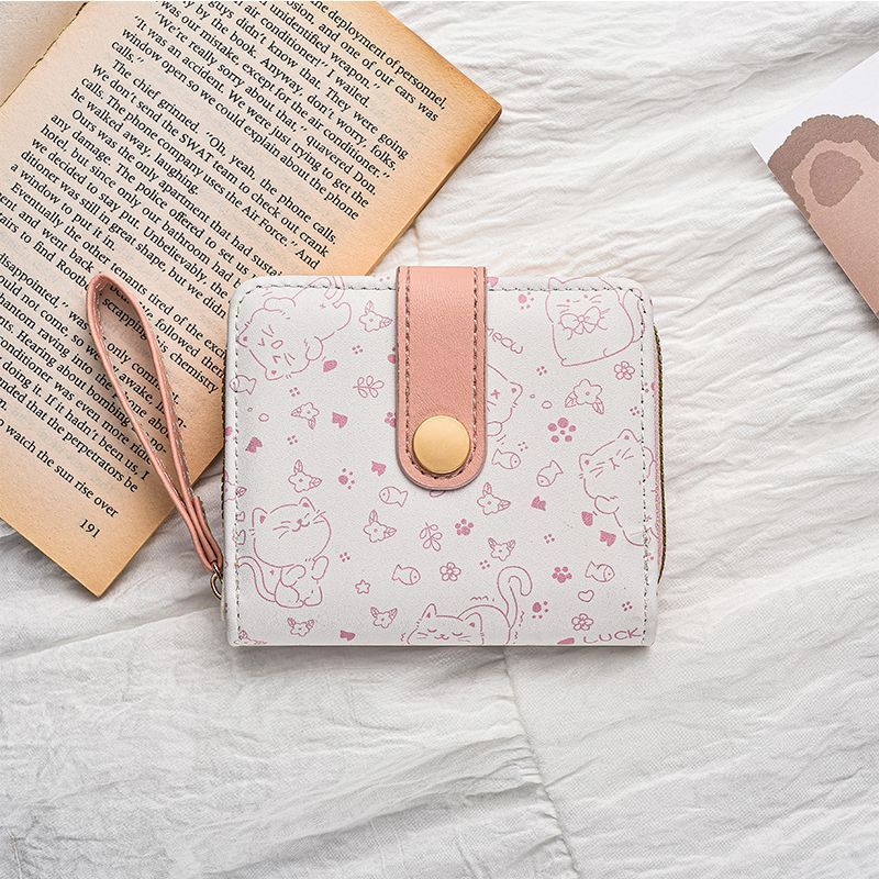 New Japanese-style Wallet Cute Cartoon Short Design