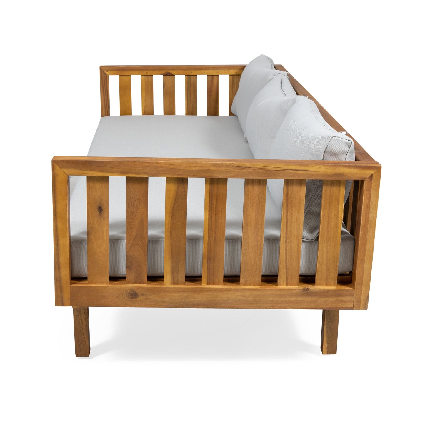 Claremont 3 Seater Daybed Teak Acacia Wood Water Resistant Cushions