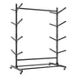 Freestanding Kayak Storage Rack With Lockable Wheels For Kayak, Canoe, Sup & Surfboard