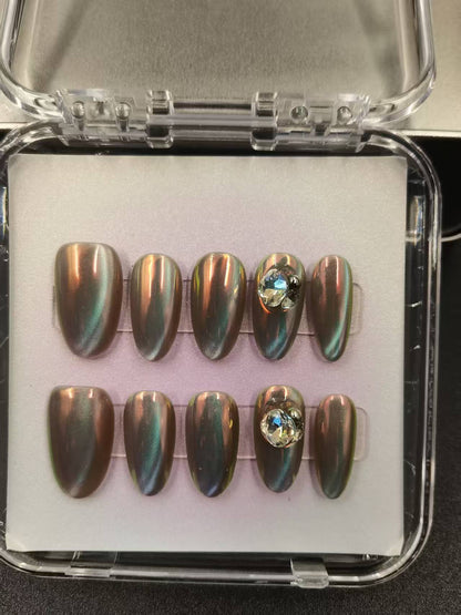 1053- Handmade press on nails fake nails removable