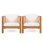 Outdoor Club Chair & Rope Arm And Cushions