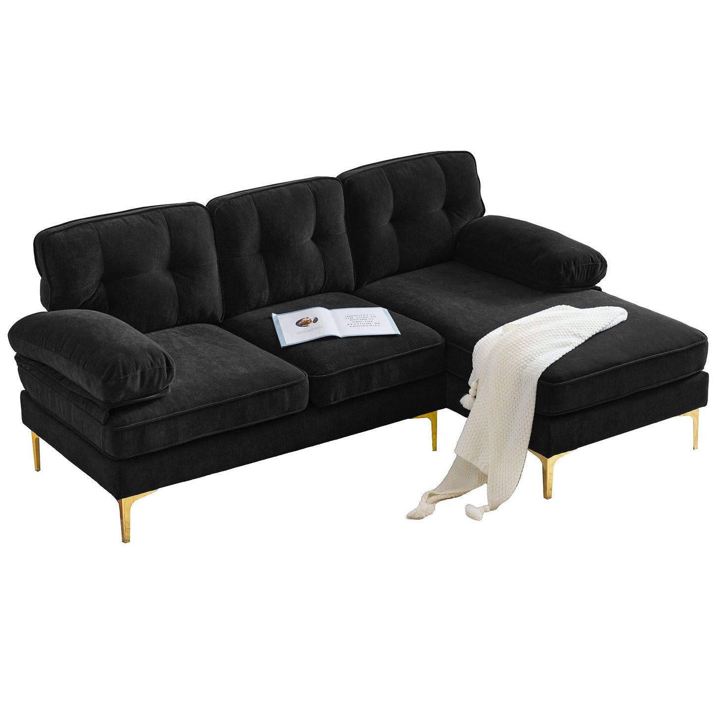 Modern L Shaped Sectional Sofa For Living Room