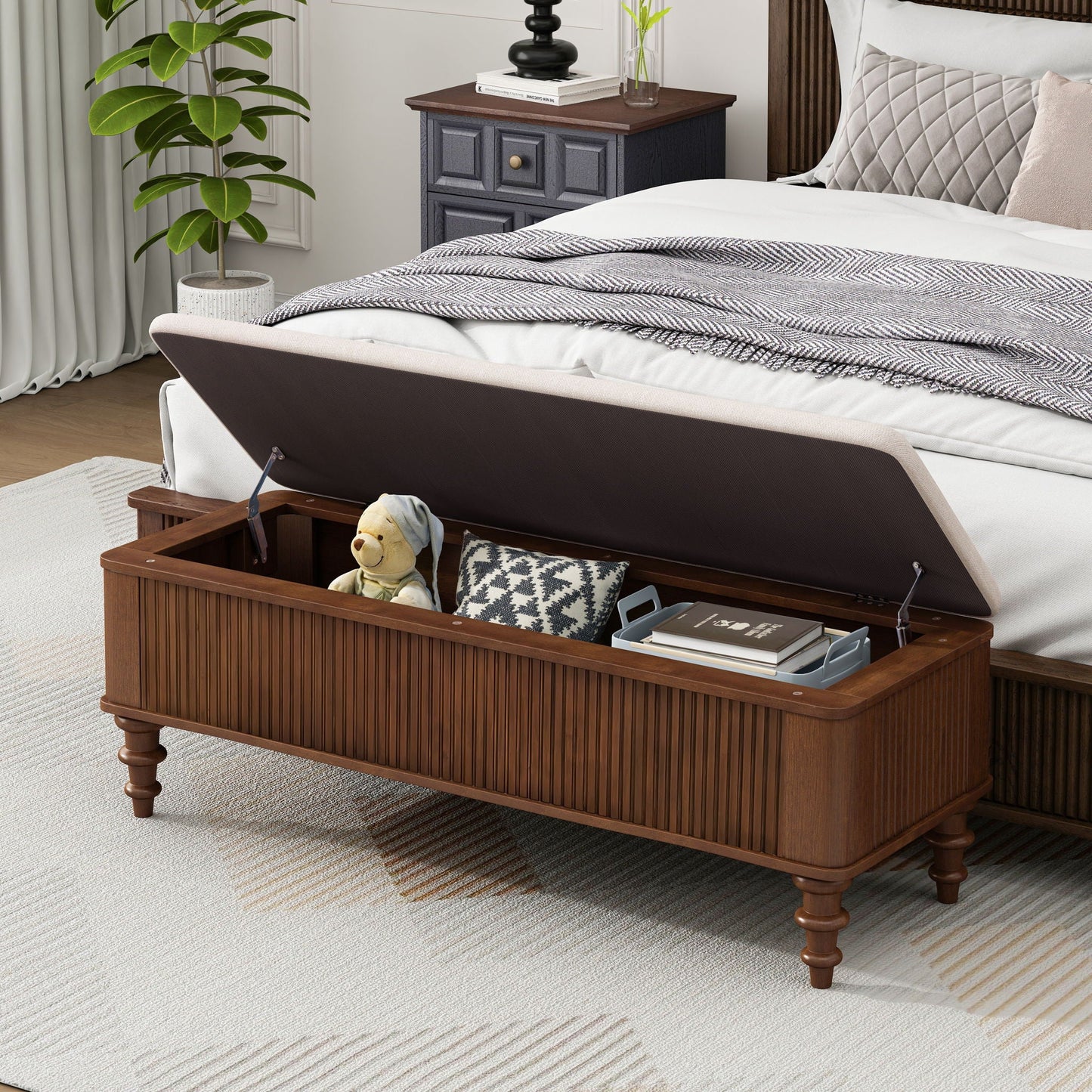 Multi Functional Storage Ottoman Bench