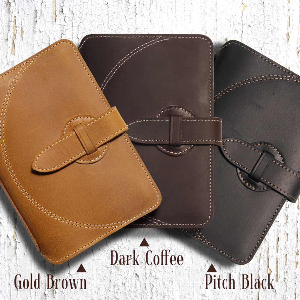 Genuine Leather Passport Holder Multi-functional ID Card Case