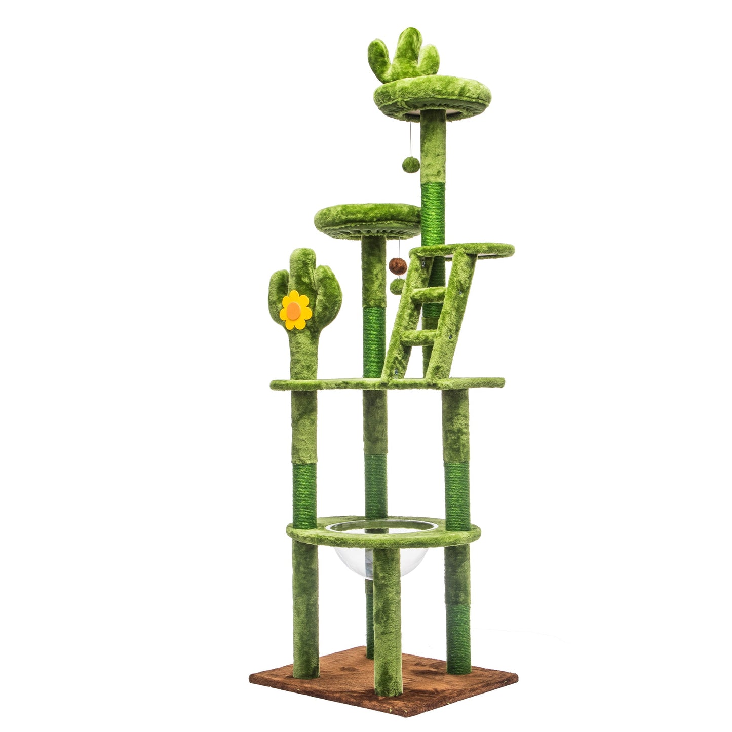 72in Cactus Cat Tree Tall Cat Tower for Indoor Cats
