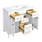Bathroom Vanity With Sink Combo Set, Modern Bathroom Cabinet With 4 Drawers
