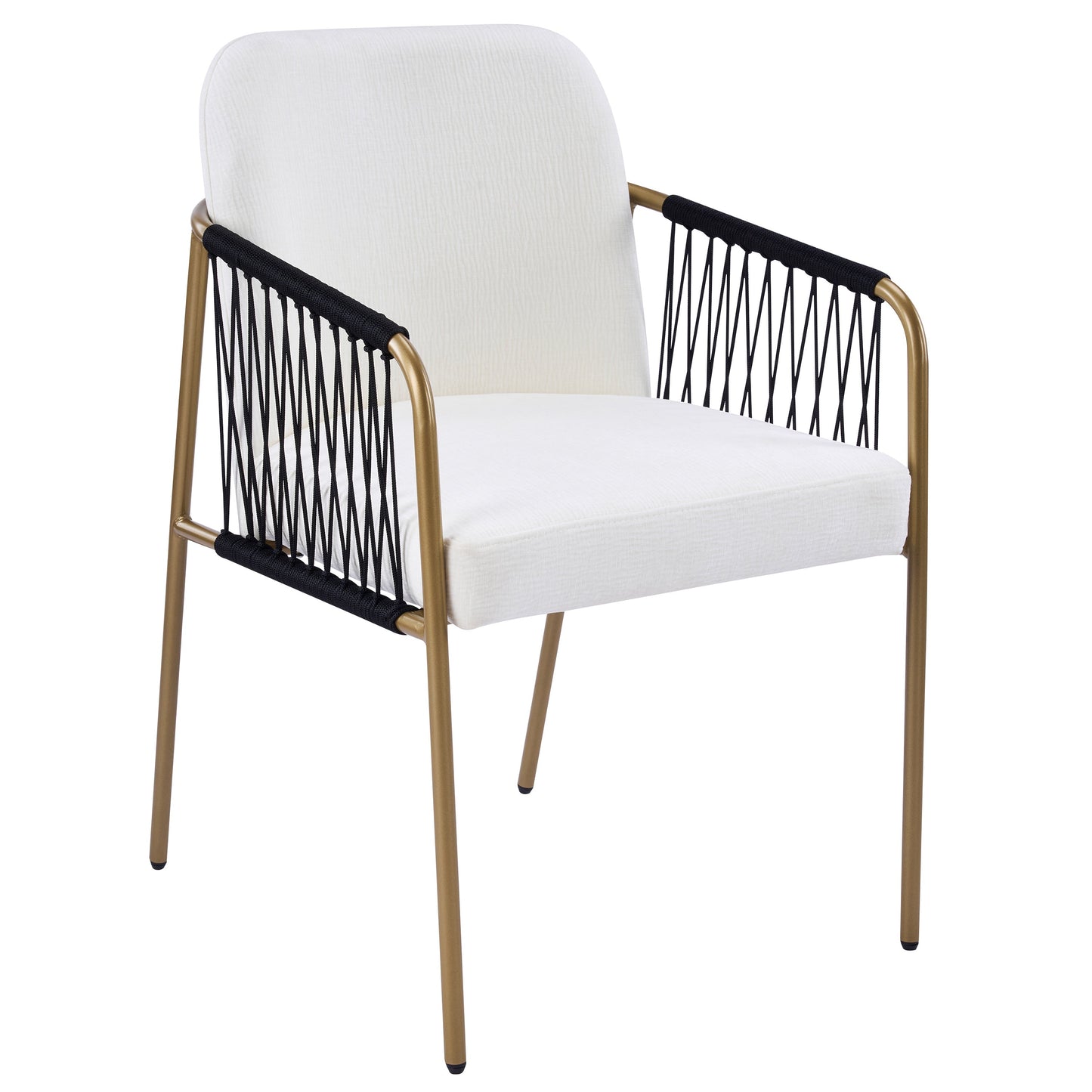Modern Glam Upholstered Dining Chairs (Set of 2)