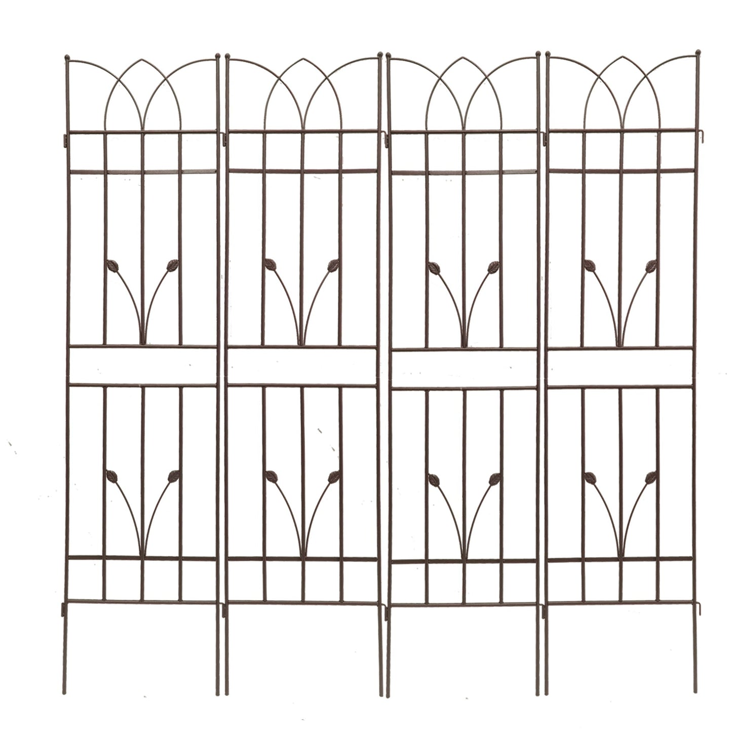 Metal Garden Trellis Rustproof For Climbing Plants Outdoor Flower Support