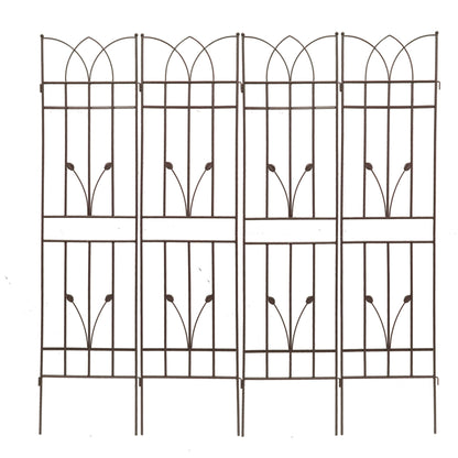 Metal Garden Trellis Rustproof For Climbing Plants Outdoor Flower Support