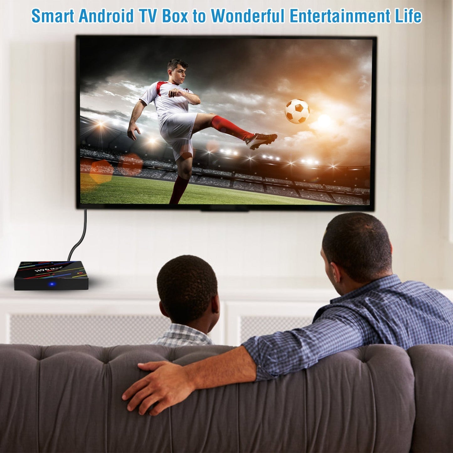 H96 Max+ Android 8.1 TV Box RK3328 Quad Core 4GB / 64GB UHD 4K VP9 H.265 WiFi_x000B__x000B_USB3.0 Smart Streaming Media Player US Plug