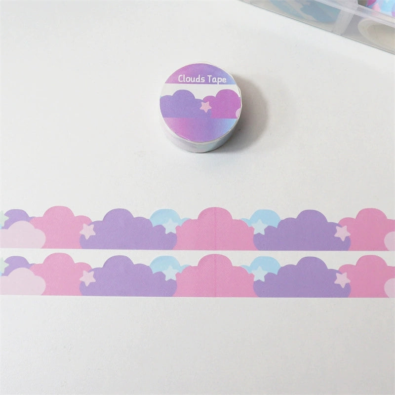 Ins Cute Stars And Clouds Border Decoration And Paper Tape