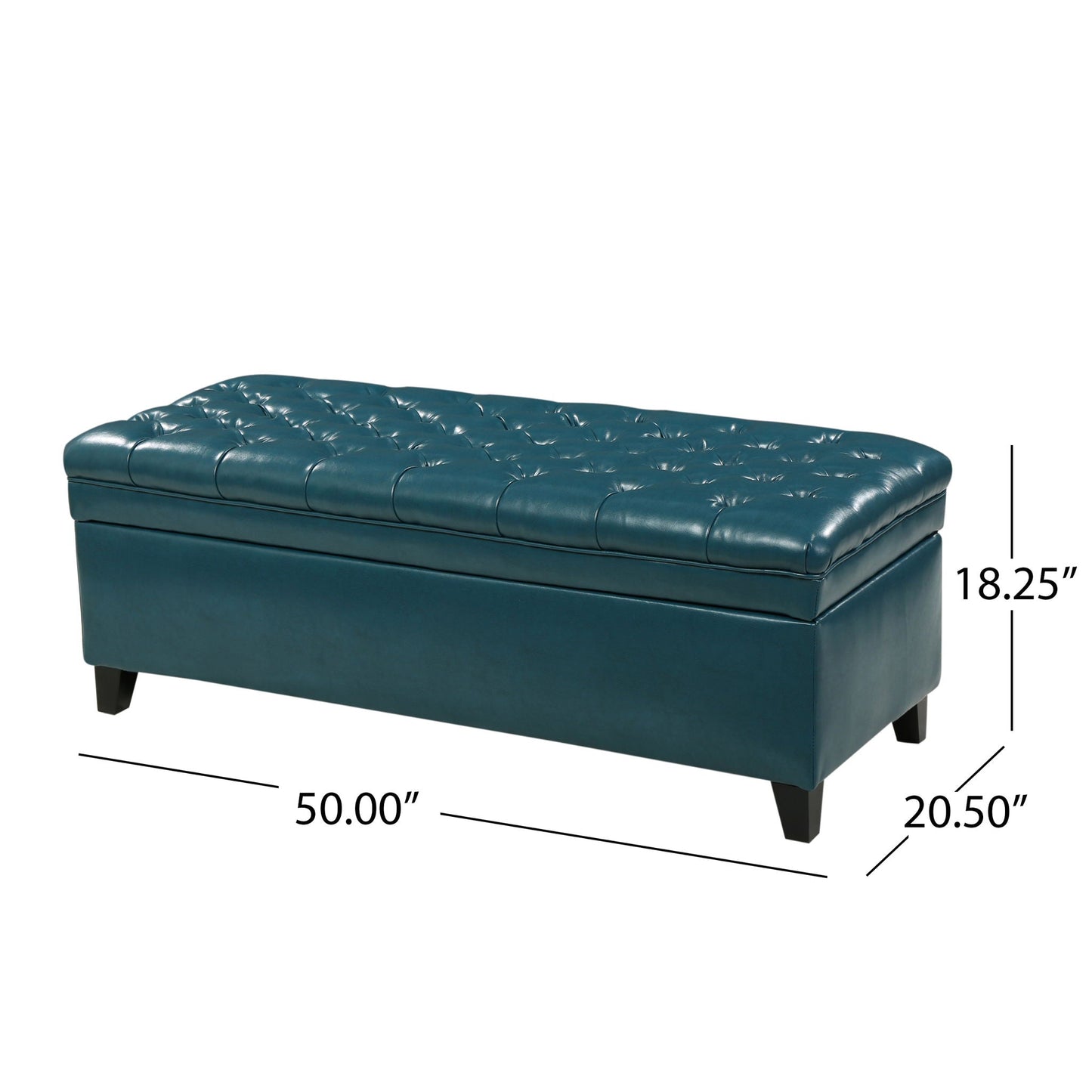 Juliana Storage Ottoman With Birch Legs