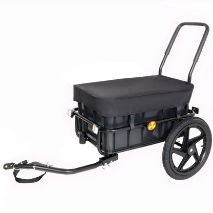 2-in-1 Bike Cargo Trailer with Removable Box