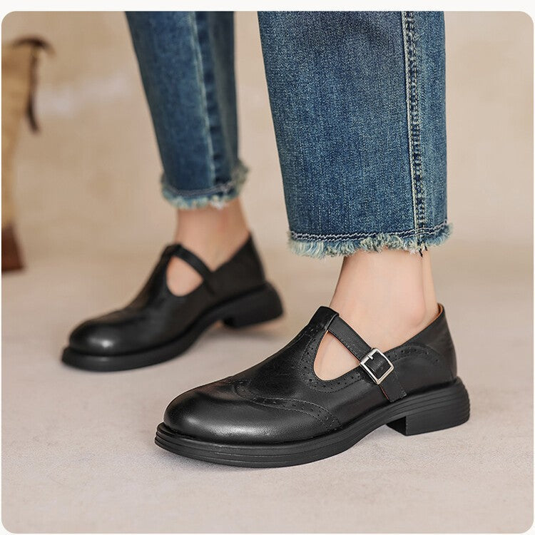 Casual Flat Mule Loafers In British Style