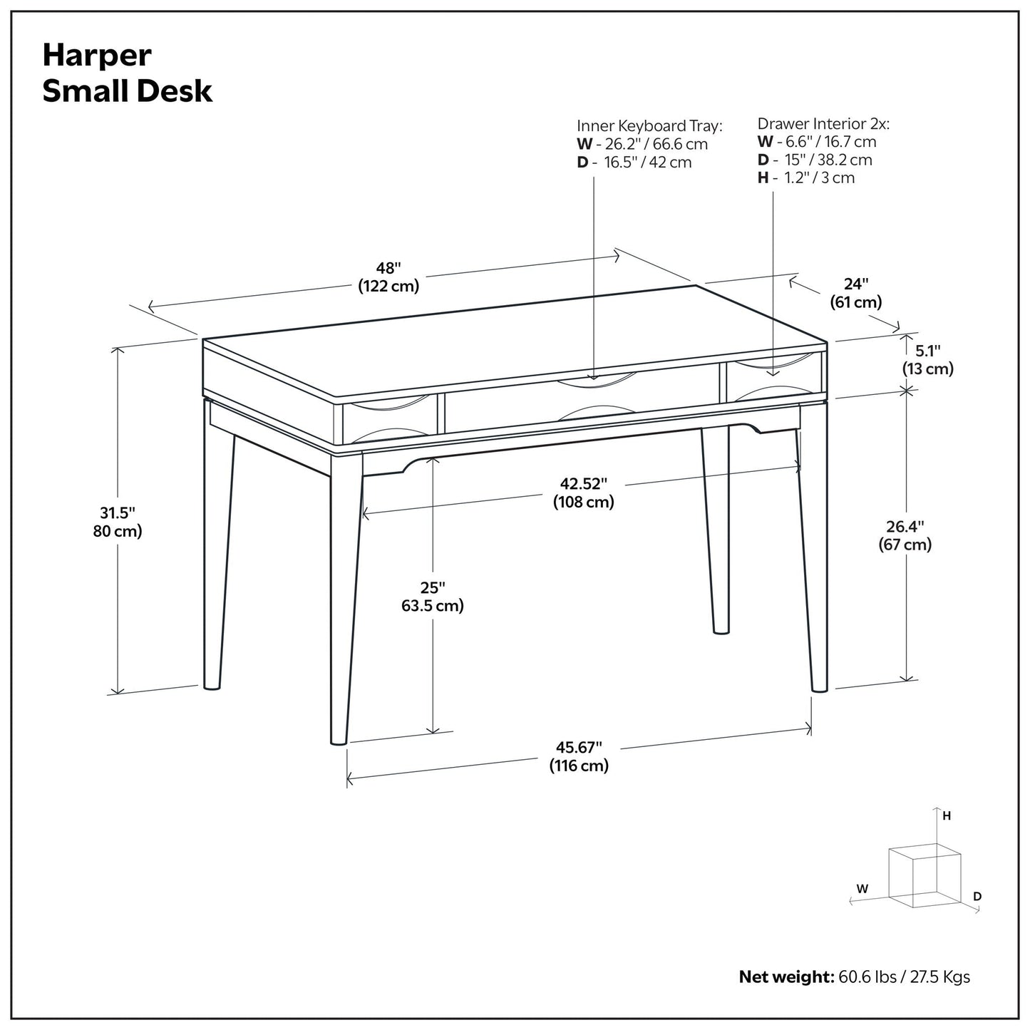 Harper - Handcrafted Desk