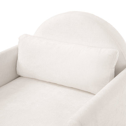 Beige Pet Friendly Accent Chair with Hidden Pet Nook