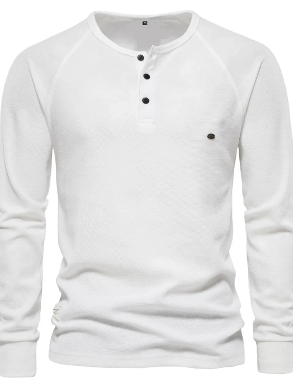 Men's Waffle-Knit Long Sleeve T-Shirt