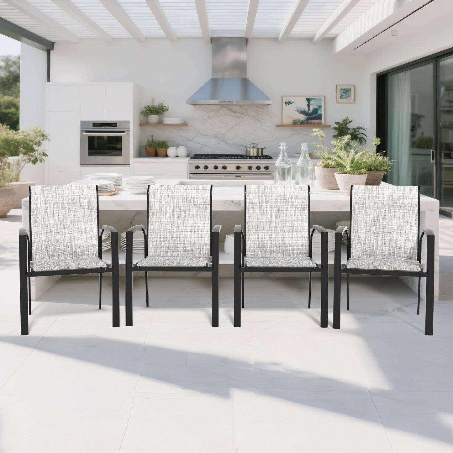 VRSHWO Garden Patio Chairs Set of 2