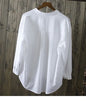 100% cotton white blouse women shirt spring summer elegant V-Neck ladies tops haut femme blusa womens tops and blouses