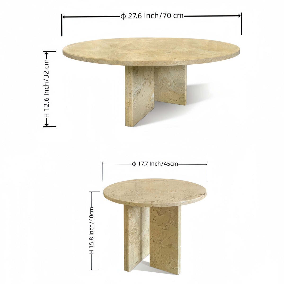 Elegant Coffee Duo Table Set
