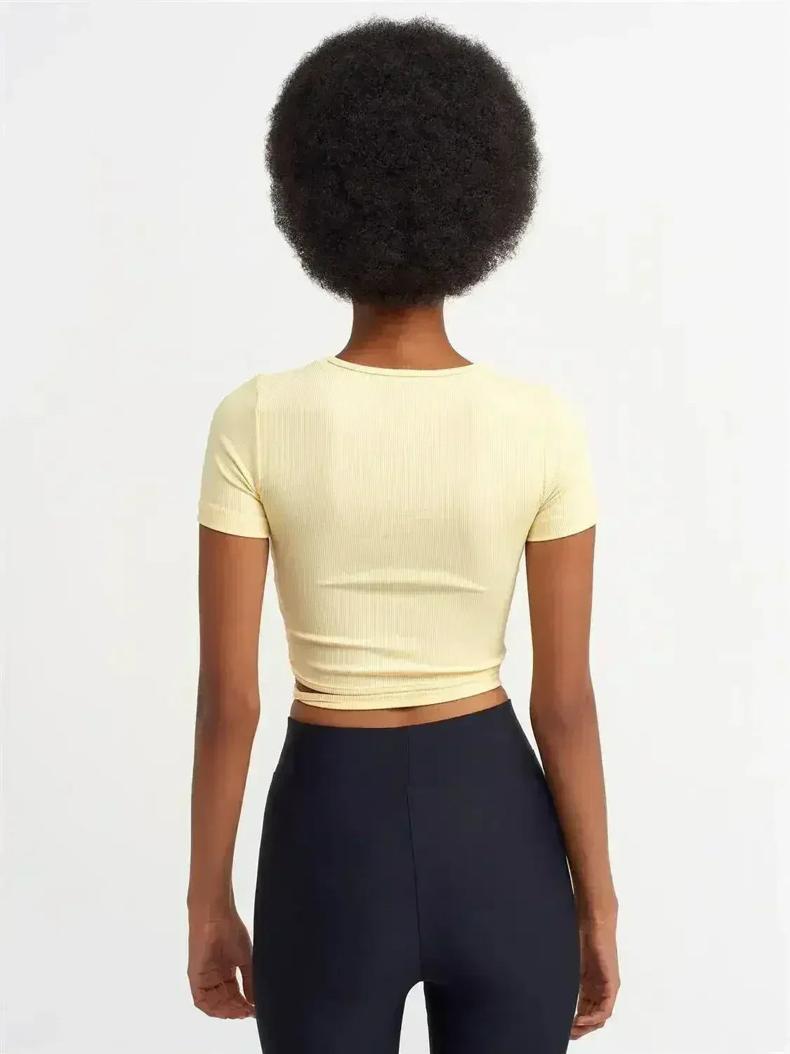 Lace Up Crop Top