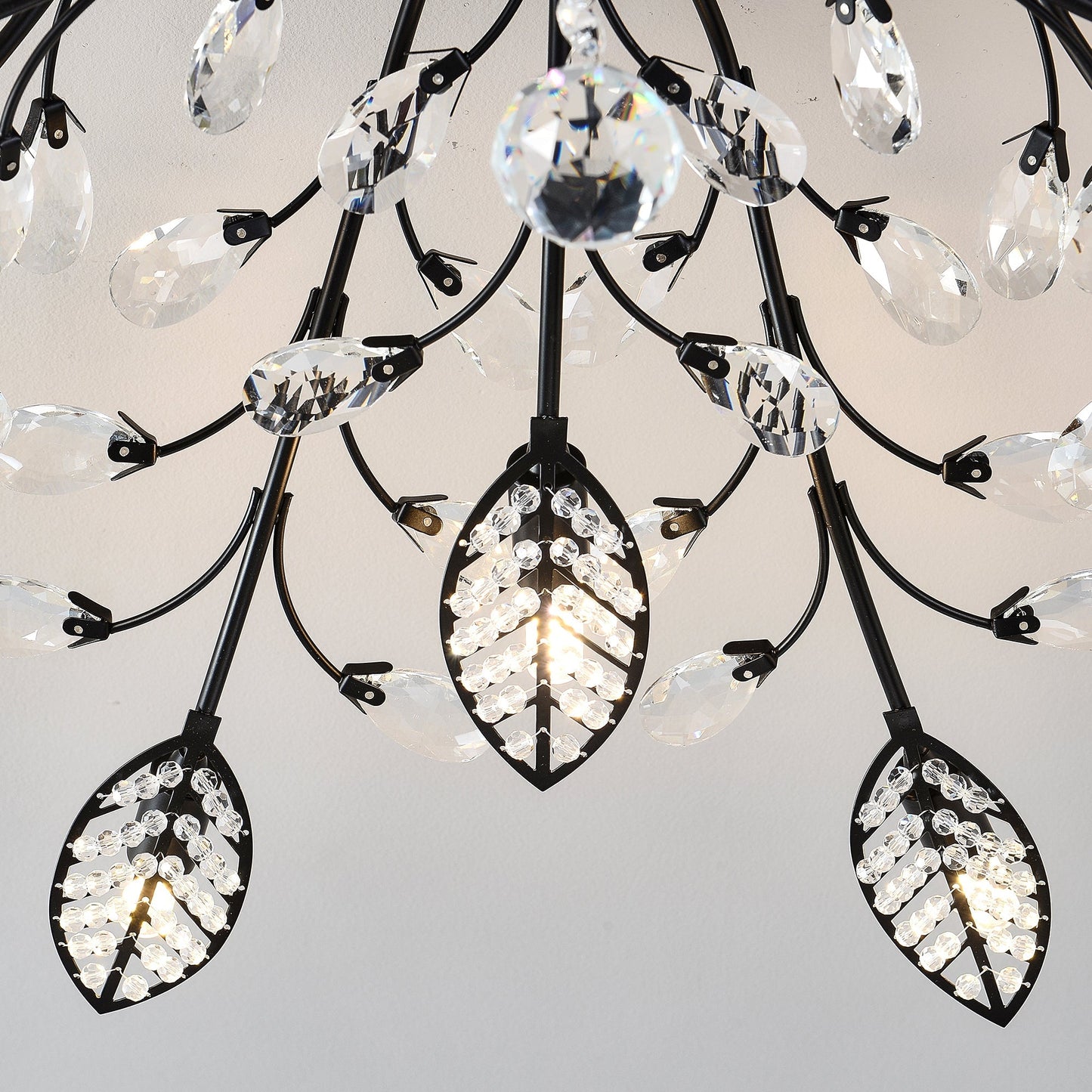 15-Light Chandelier Crystal Ceiling Lamp