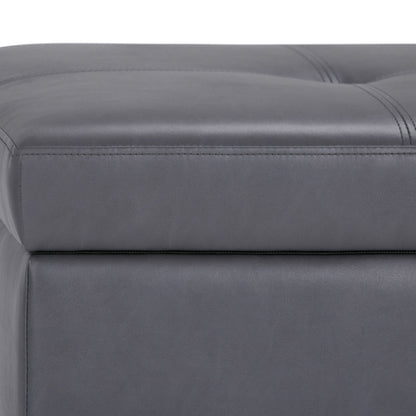 Oregon - Contemporary Storage Ottoman Bench With Tray