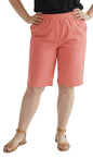 Women's Easy Pull-On Bermuda Shorts in Denim and Twill