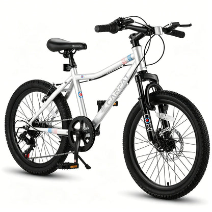 20 Inch Kids Mountain Bike, 7-Speed with Front Suspension