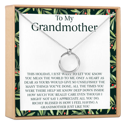 Christmas Gift for Grandmother Necklace, Multiple Styles