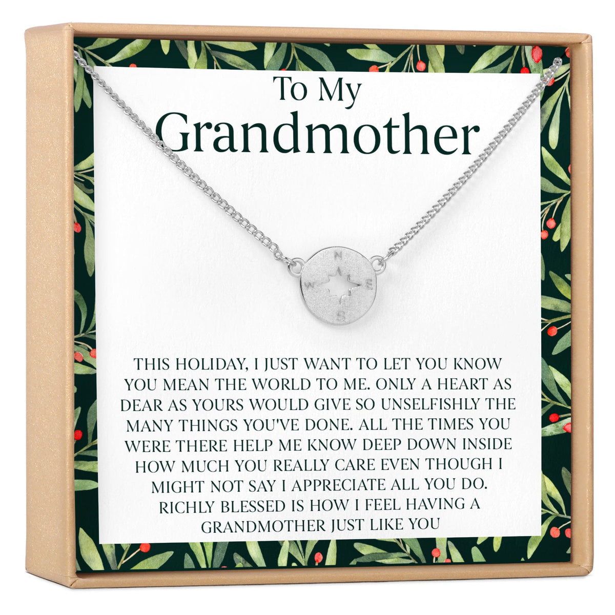 Christmas Gift for Grandmother Necklace, Multiple Styles