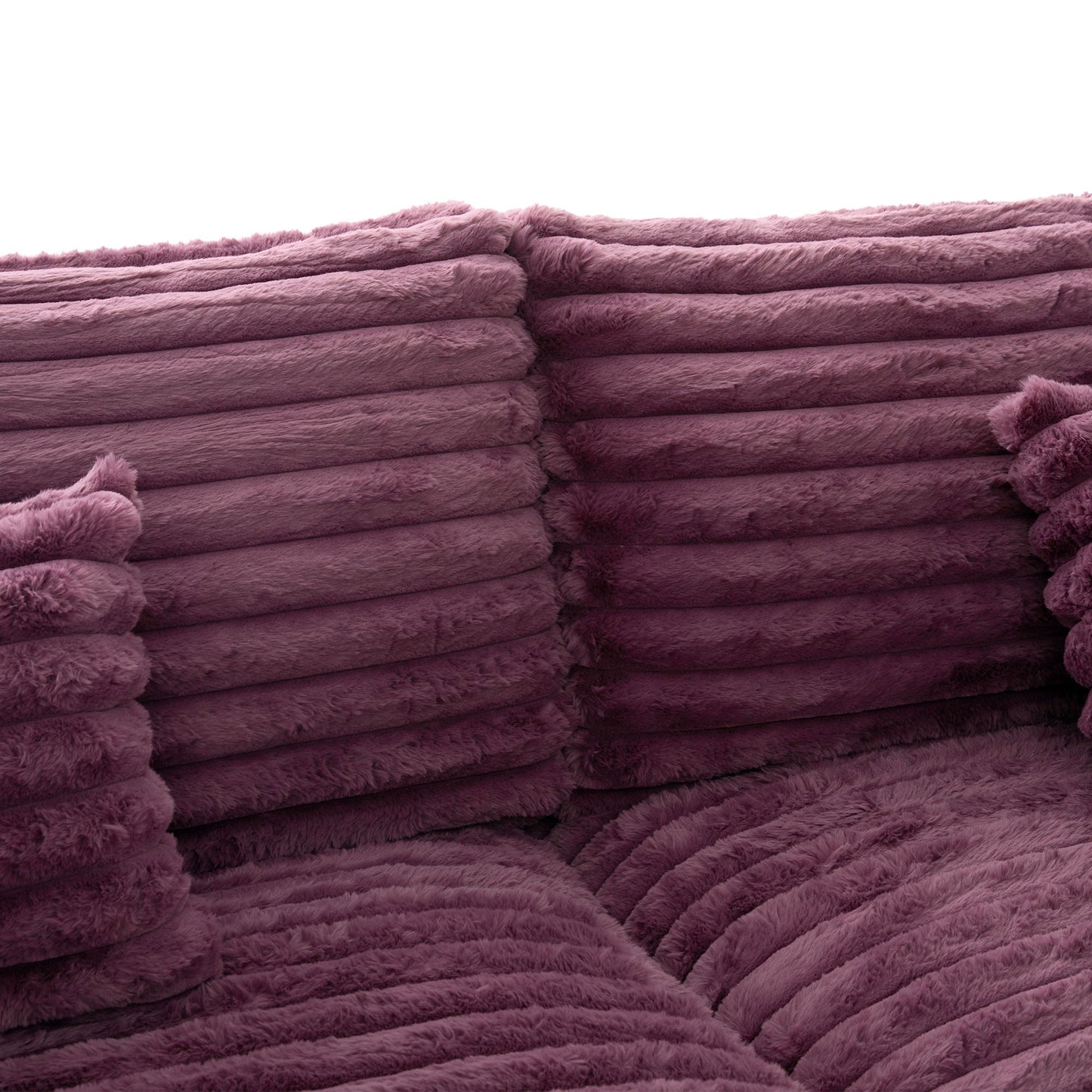 Oversized Double Chaise Lounge Sofa Bed With USB Ports And Cup Holders