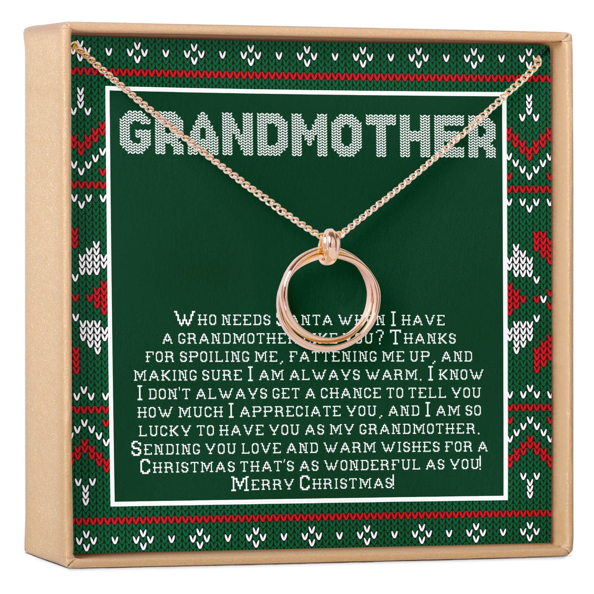 Christmas Gift for Grandmother Necklace, Multiple Styles