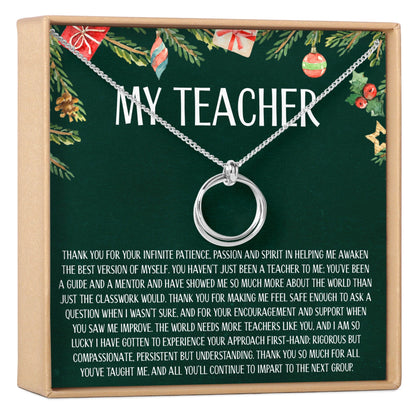 Christmas Gift for Teacher Necklace, Multiple Styles