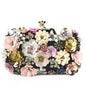 Colorful floral clutch purse evening bag for women