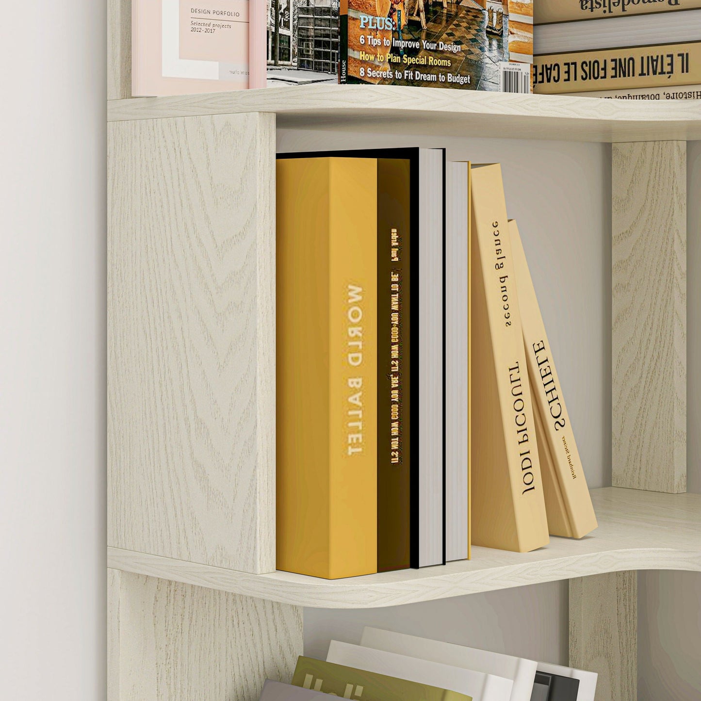 L-Shaped Design Corner Bookshelf