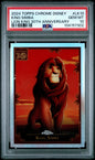 Graded 2024 Topps Chrome Disney King Simba #LK10 The Lion King 30th Anniversary Trading Card PSA 10 Gem Mint