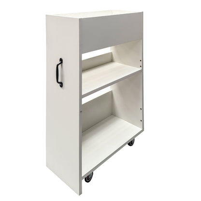 3 Tier Wooden Floor Standing Bookcase with Slide Out Drawer Storage