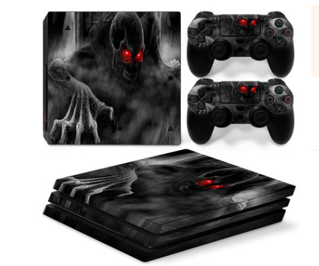 PS4 Pro Anti-Scrape Geometric Pattern Sticker | Durable Protection for Gaming Console