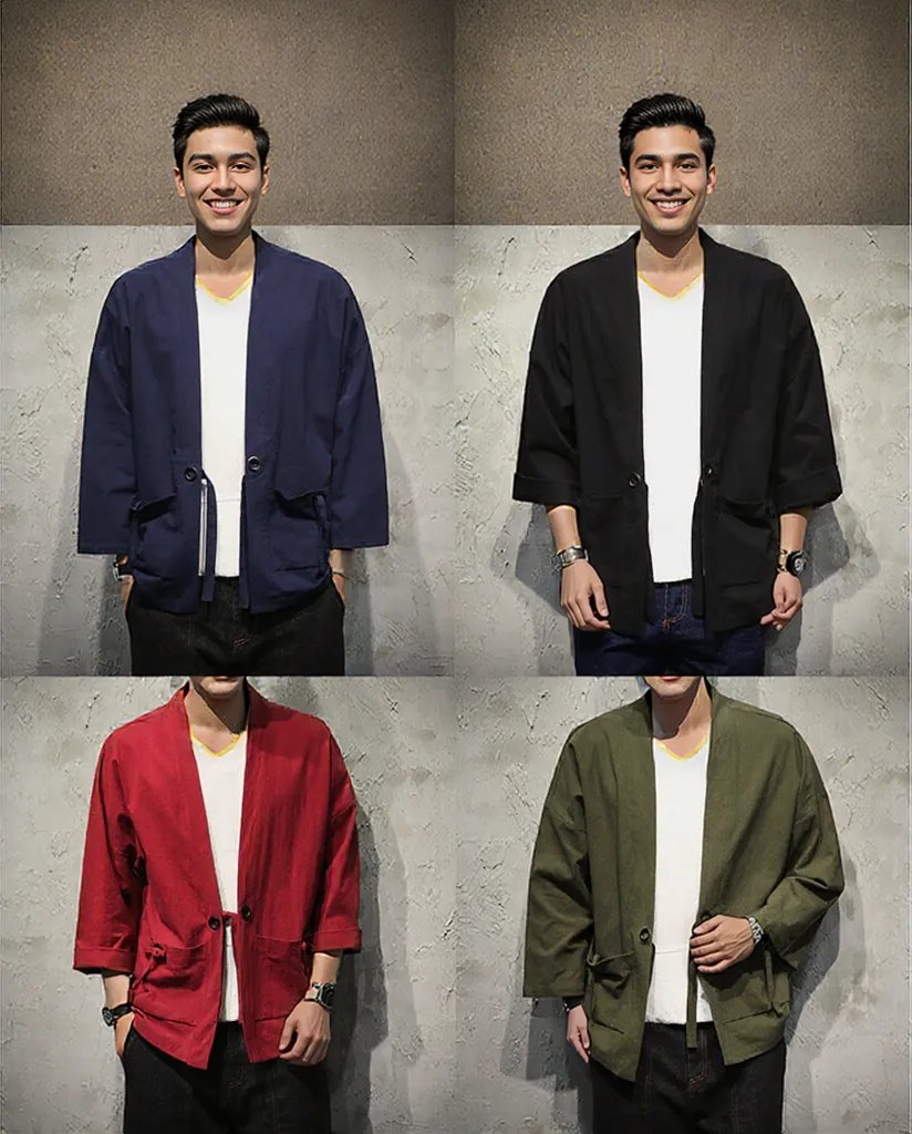 Casual Authentic style clothing cardigan men's jacket